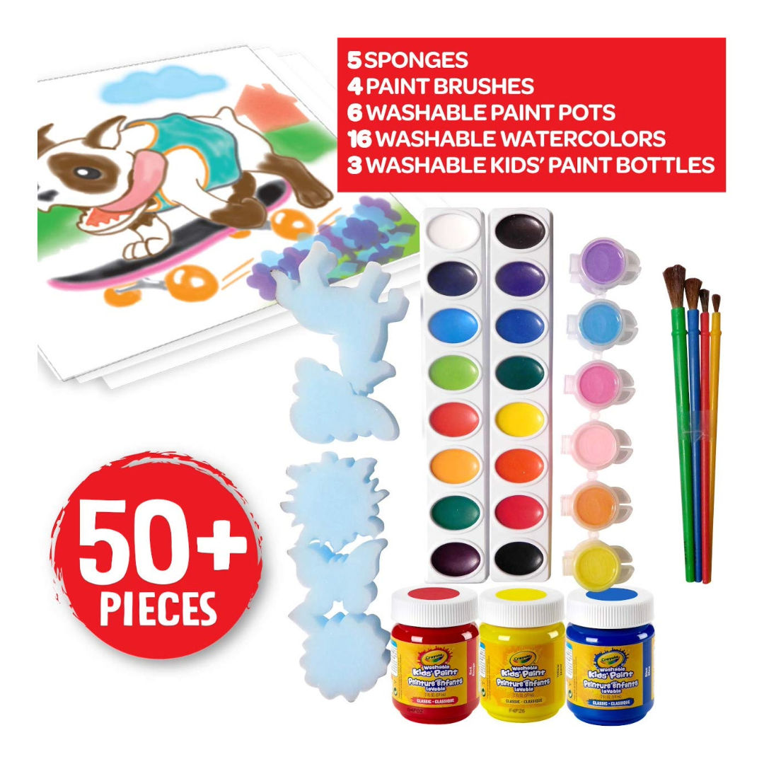 Crayola Washable PAINT SET, 50 Pieces