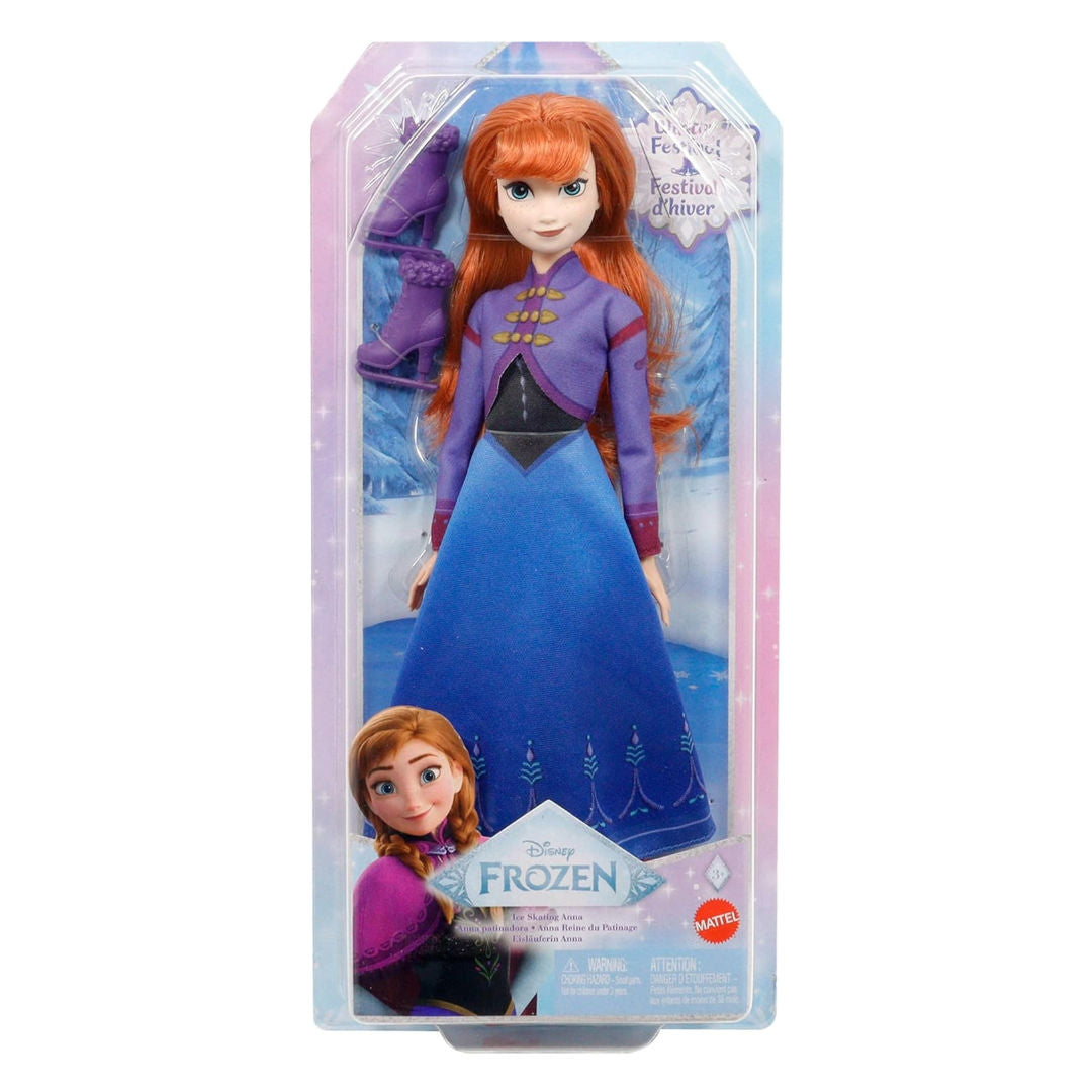 Disney Princess Frozen Ice Skating Anna Doll, For Age 3+ Years