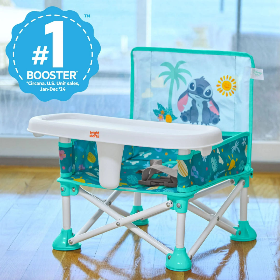 Bright Starts Disney Baby Lilo & Stitch Pop �N Sit Portable 3-in-1 Booster Seat (12.7 x 38.1cm), 0 months - 3 years