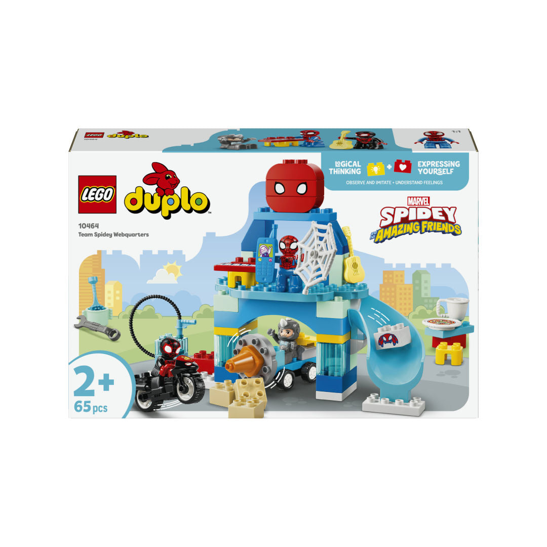 LEGO DUPLO Marvel Team Spidey Webquarters Building Toy Set, For Age 2+ Years