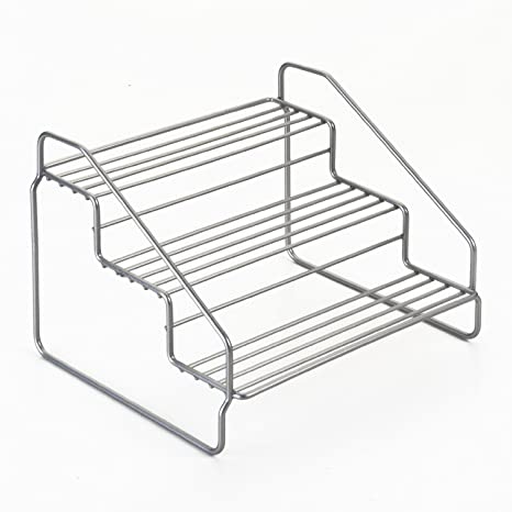 Metaltex Steppo 3-Tier Spice Rack, Silver