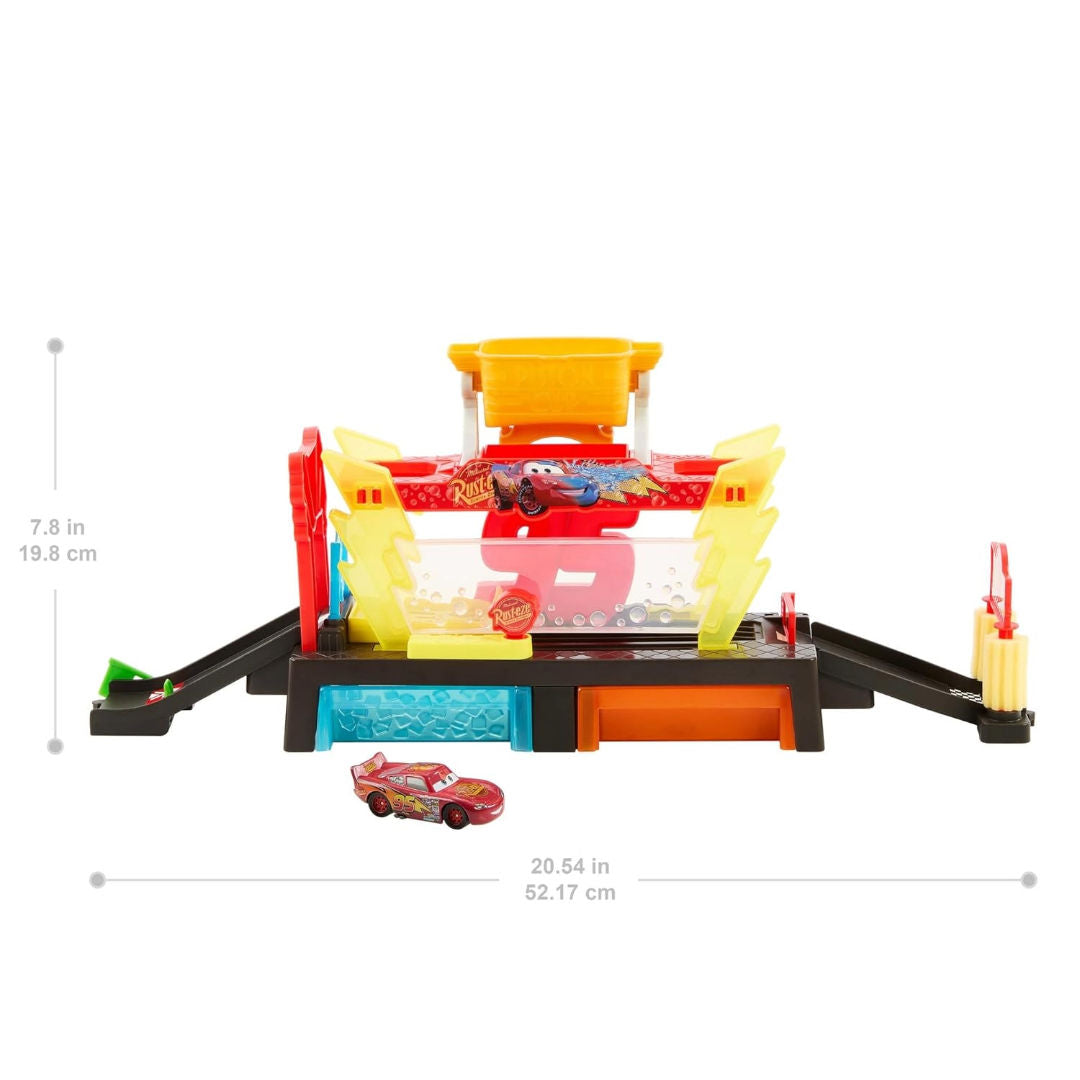 Disney Pixar Cars Color Changers Race Ready Car Wash Playset, For Age 4+ Years