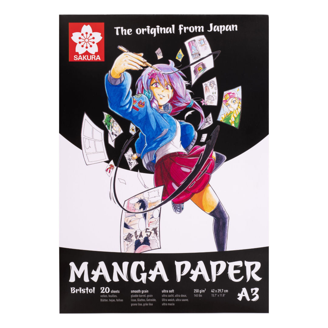 Sakura Manga Paper, 20 Sheets, 250gsm