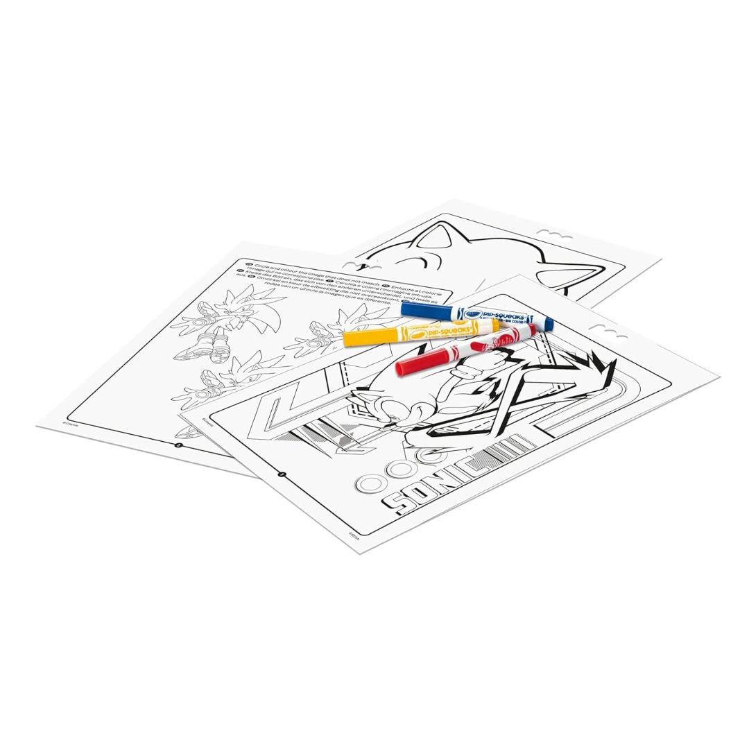 Crayola SONIC THE HEDGEHOG Colouring & Activity Pad, Paperback