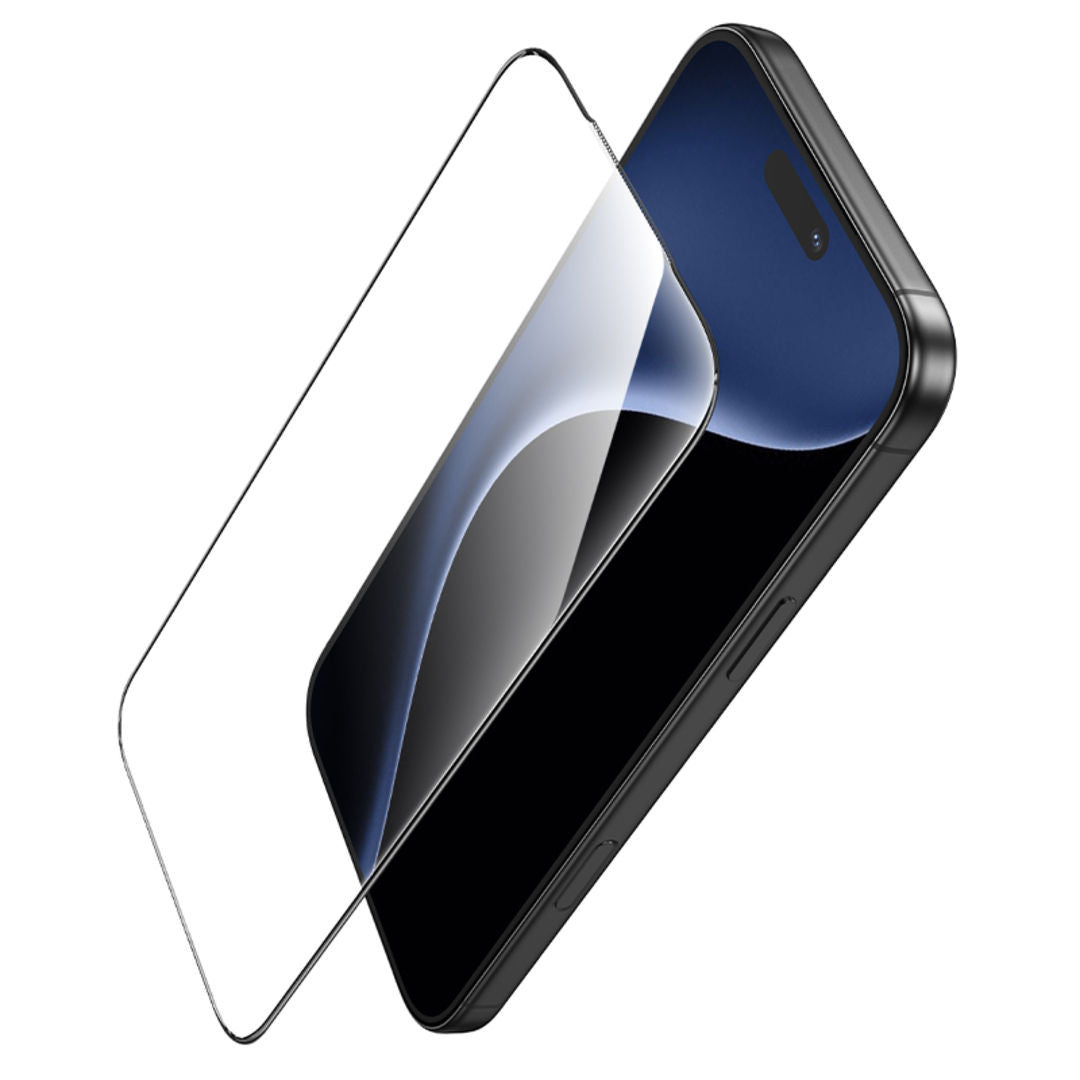 Hoco A888 Pro Bear Shield Series Corning Full Screen HD Tempered Glass for iPhone 18 Pro, iPhone 17 Pro, Corning Glass, Full Screen Coverage