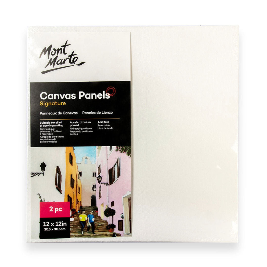 Mont Marte Canvas Panel Signature, 2-Pieces, 30.5x30.5cm, 12x12", CMPL3030 P24-517