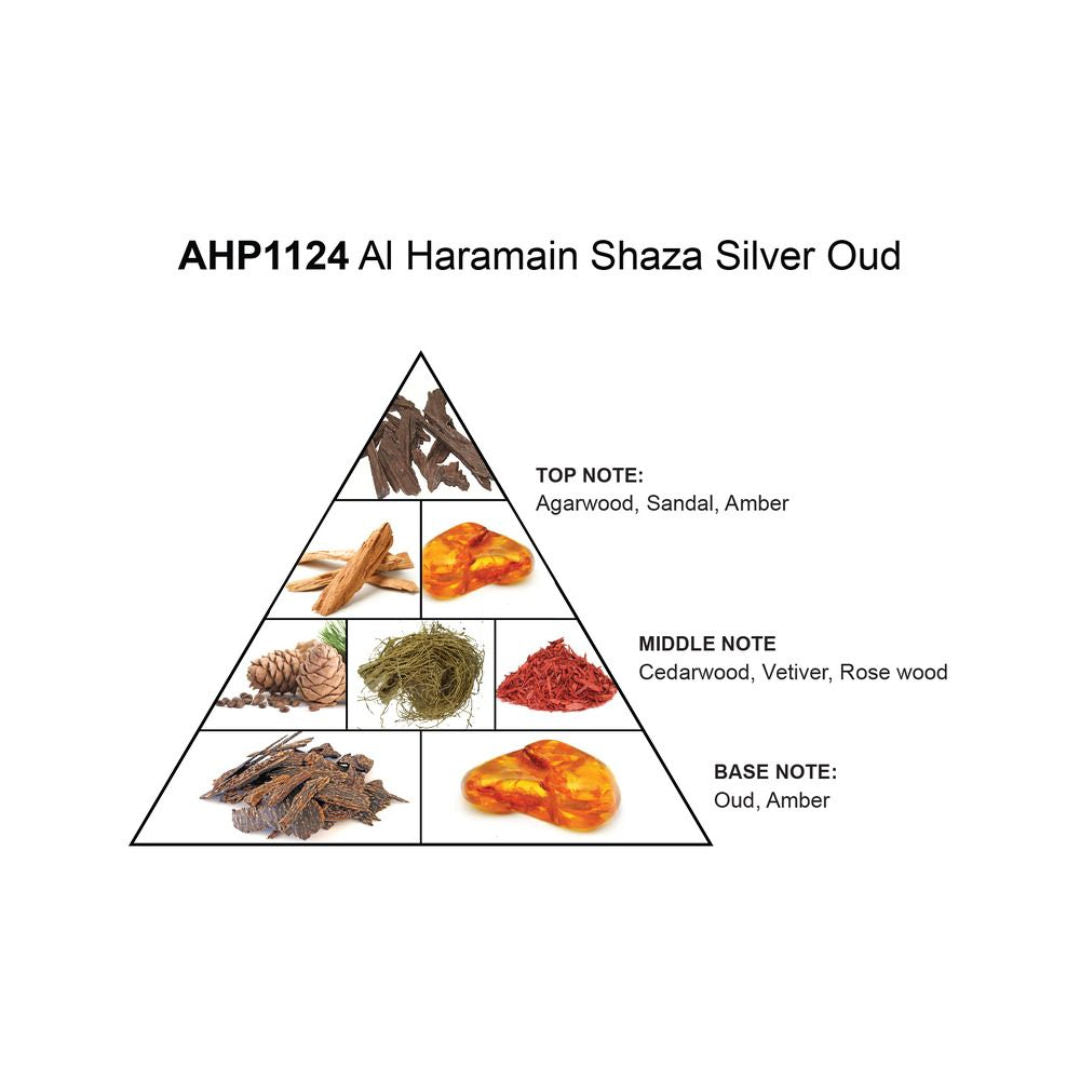 Al Haramain Shaza Silver Oud Ma'al Attar, 75gms