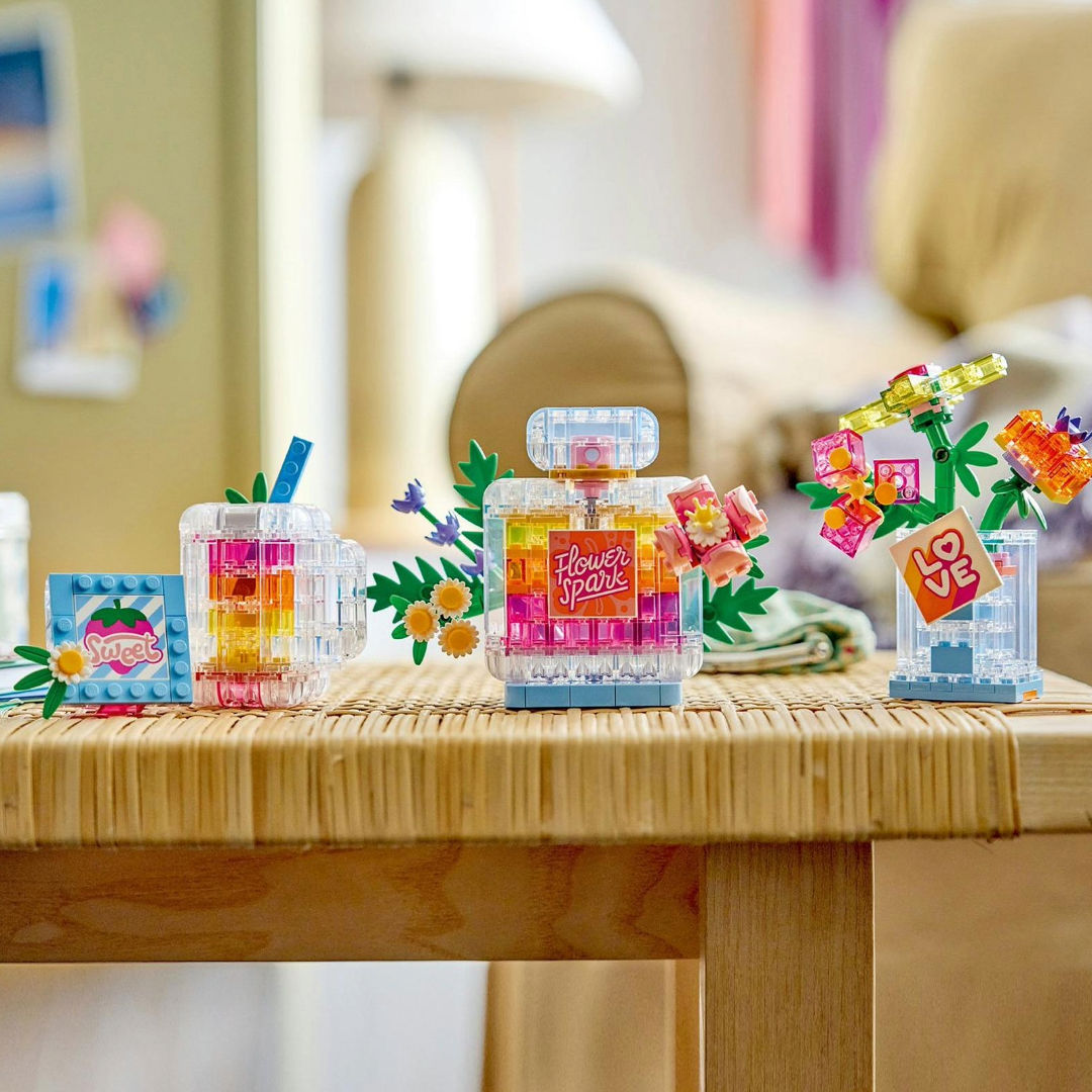 LEGO Creator 3-in-1 Floral Decor Perfume Bottle Building Toy Set, For Age 8+ Years