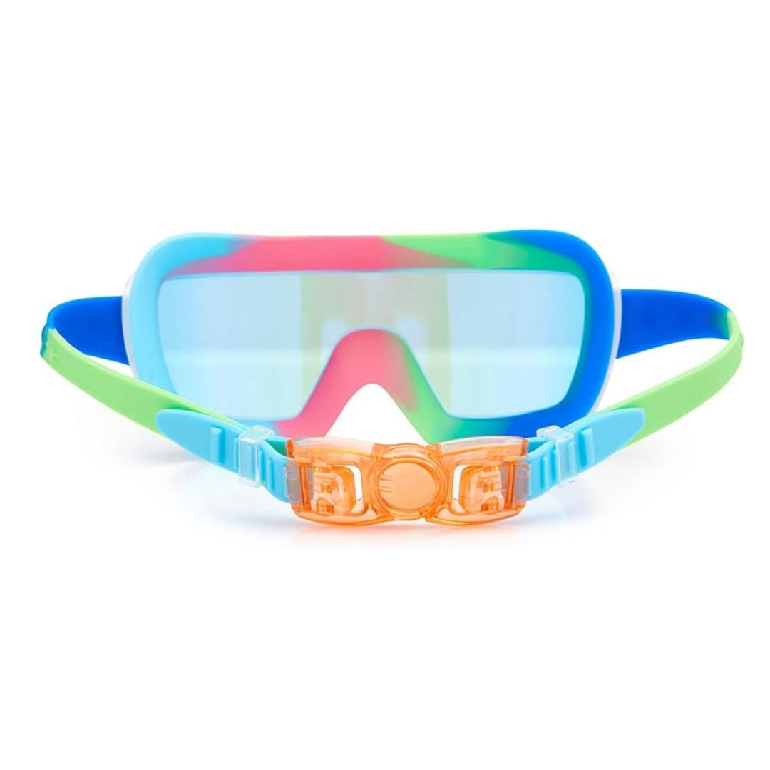 Bling2O Cyborg Cyan Prismatic Swim Goggles, 5+ years