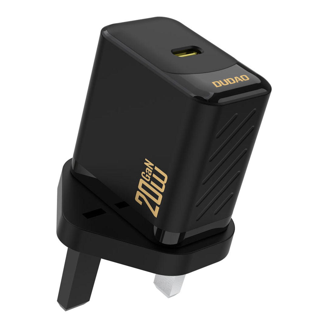 DUDAO A26UK GaN Fast USB-C Charger 20W, Black