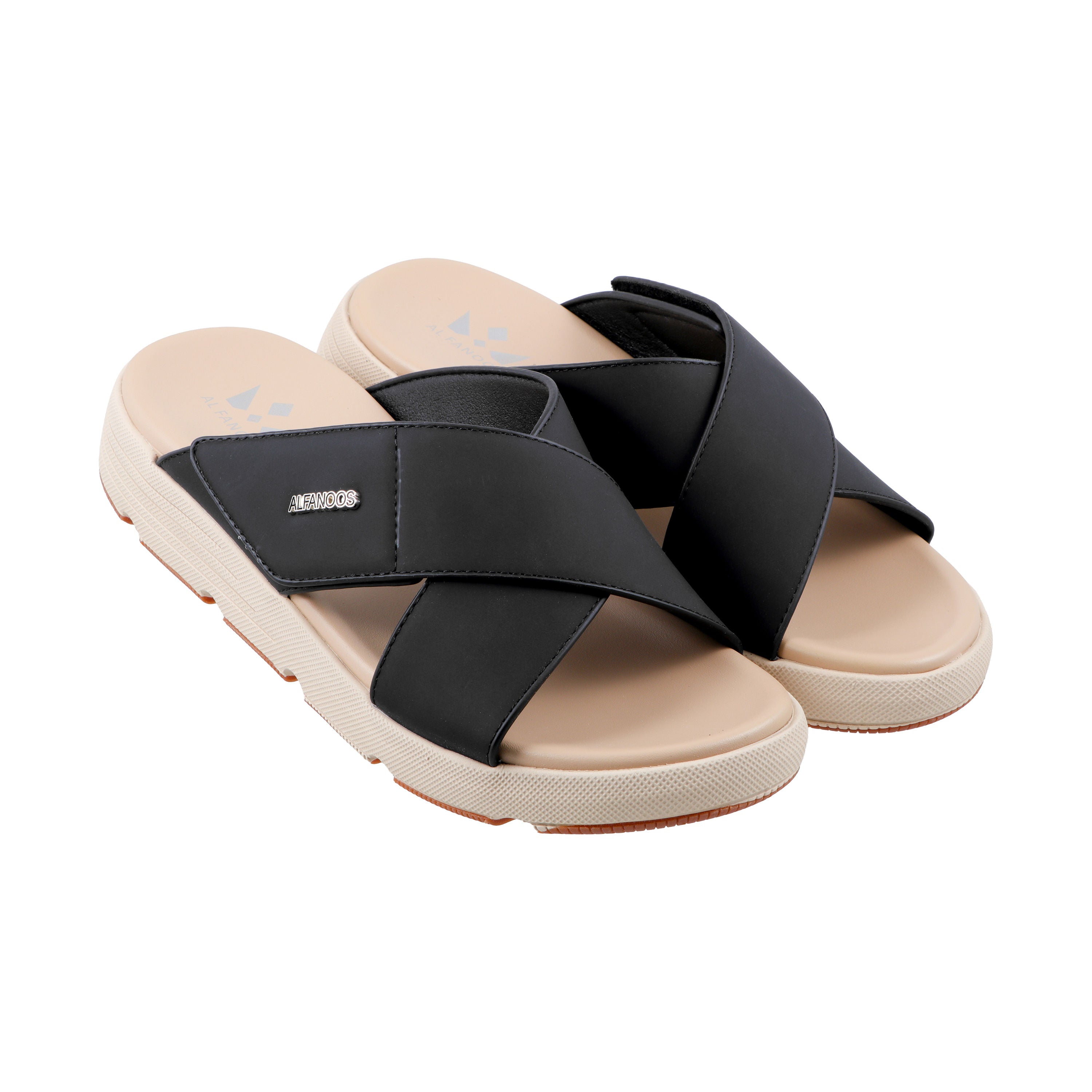 AL FANOOS Men's Medicated Sandals with Microfiber Upper, PU Foam Insole & EVA-TPR Sole