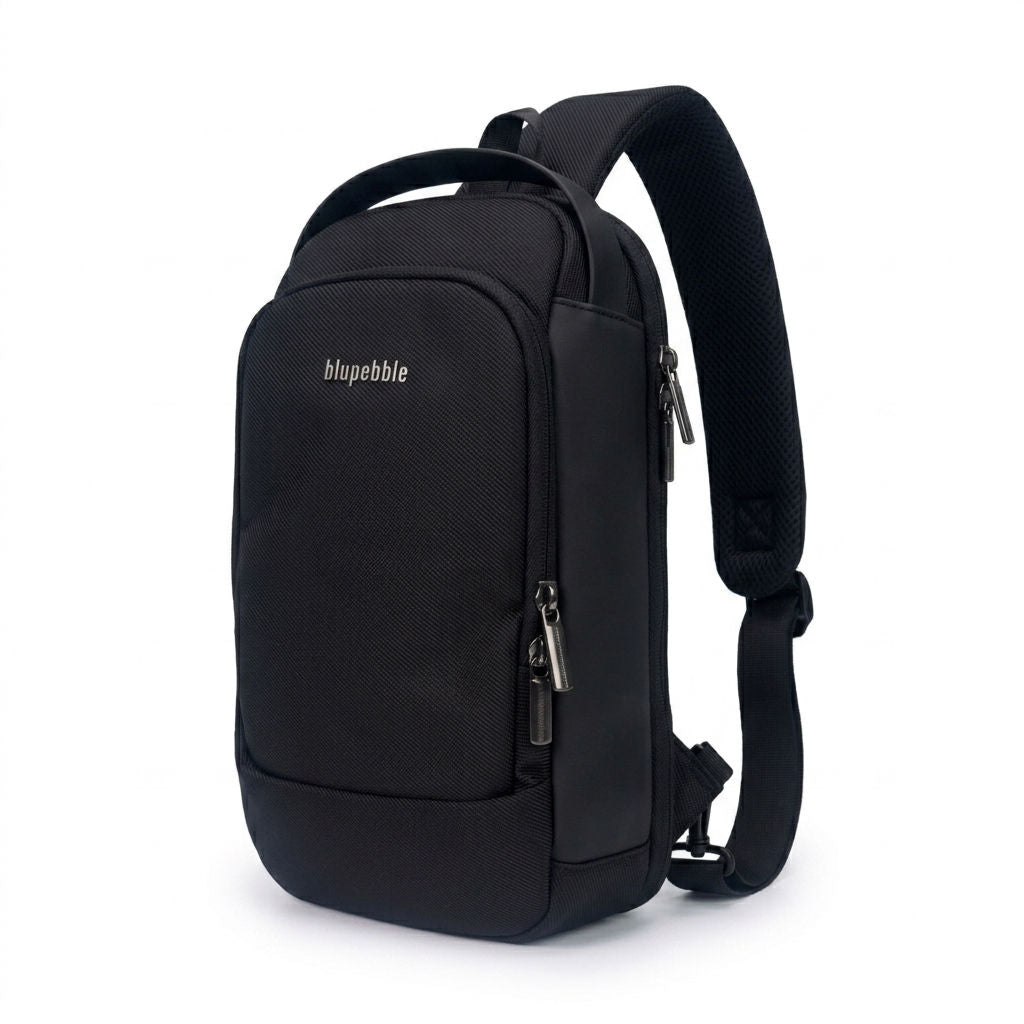 Blupebble Atlas Chest Bag, Black