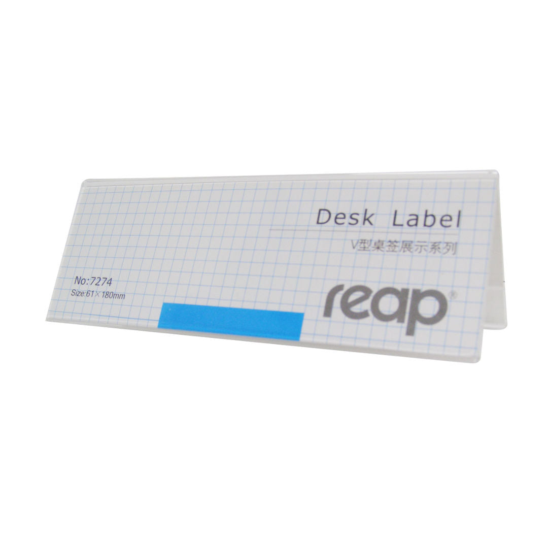 RSC Reap Acrylic Desk Label Holder