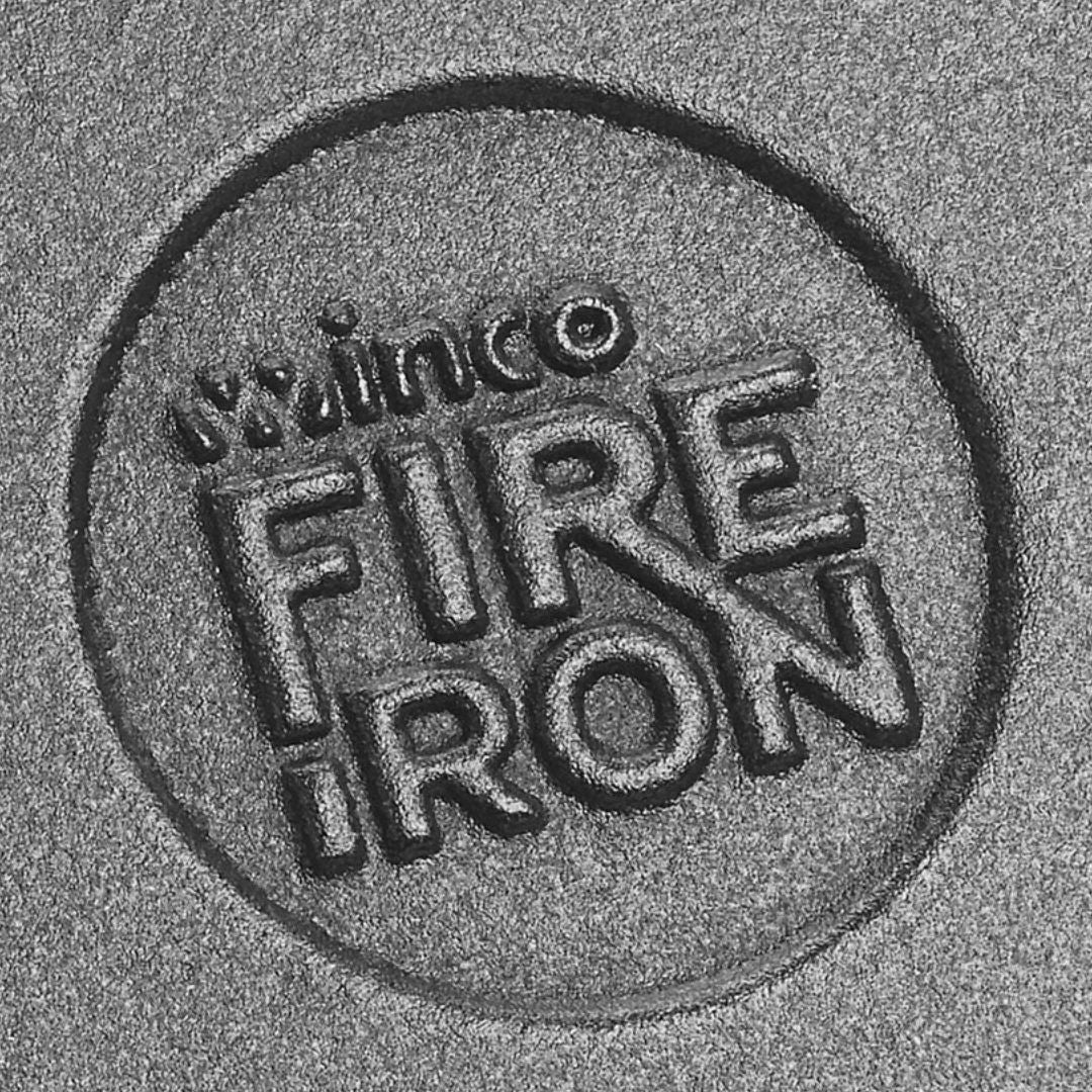 Winco FireIron Mini Cast Iron Round Server
