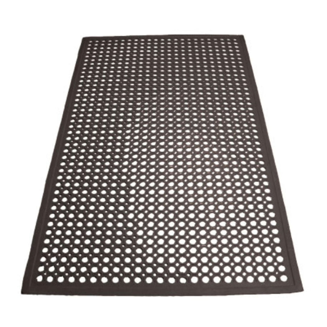 Winco Black Rubber Floor Mat, RBM-35K