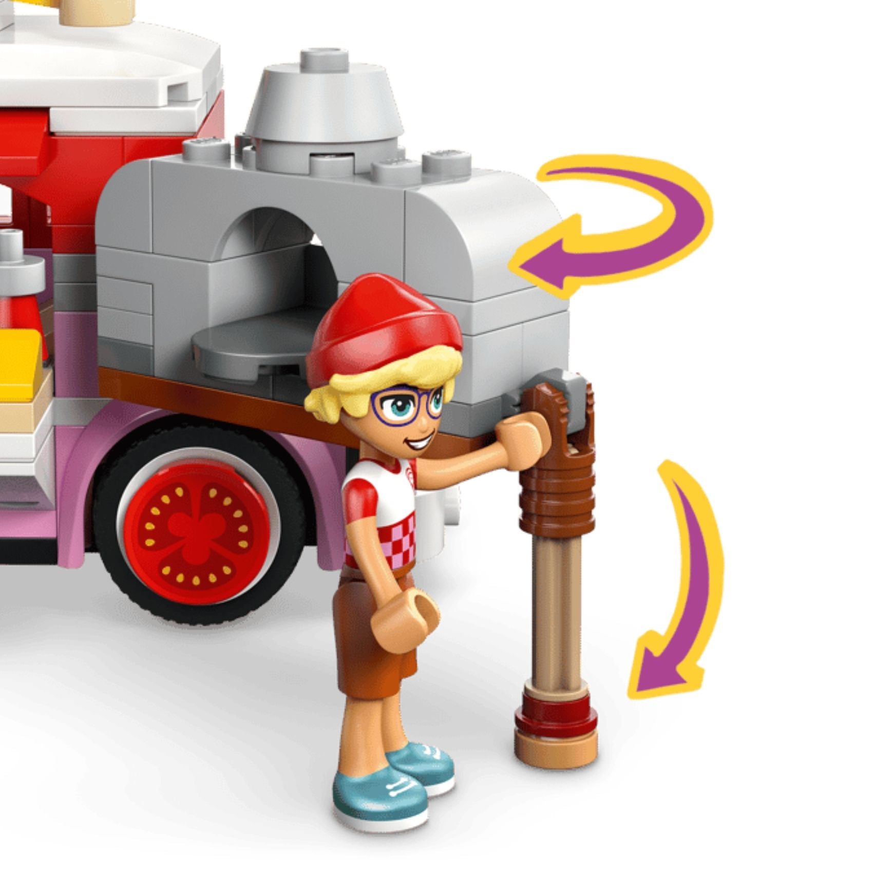 LEGO Friends 42694 Pizza Truck Building Toy Set, 190 Pieces for Girls and Boys Ages 6 Years and Above