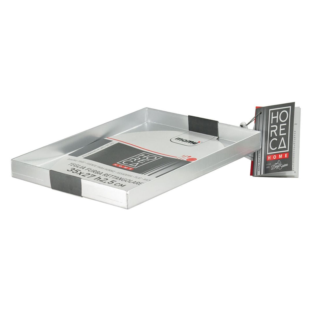 Mamu Aluminium Rectangle Baking Tray, 2.5cm Depth