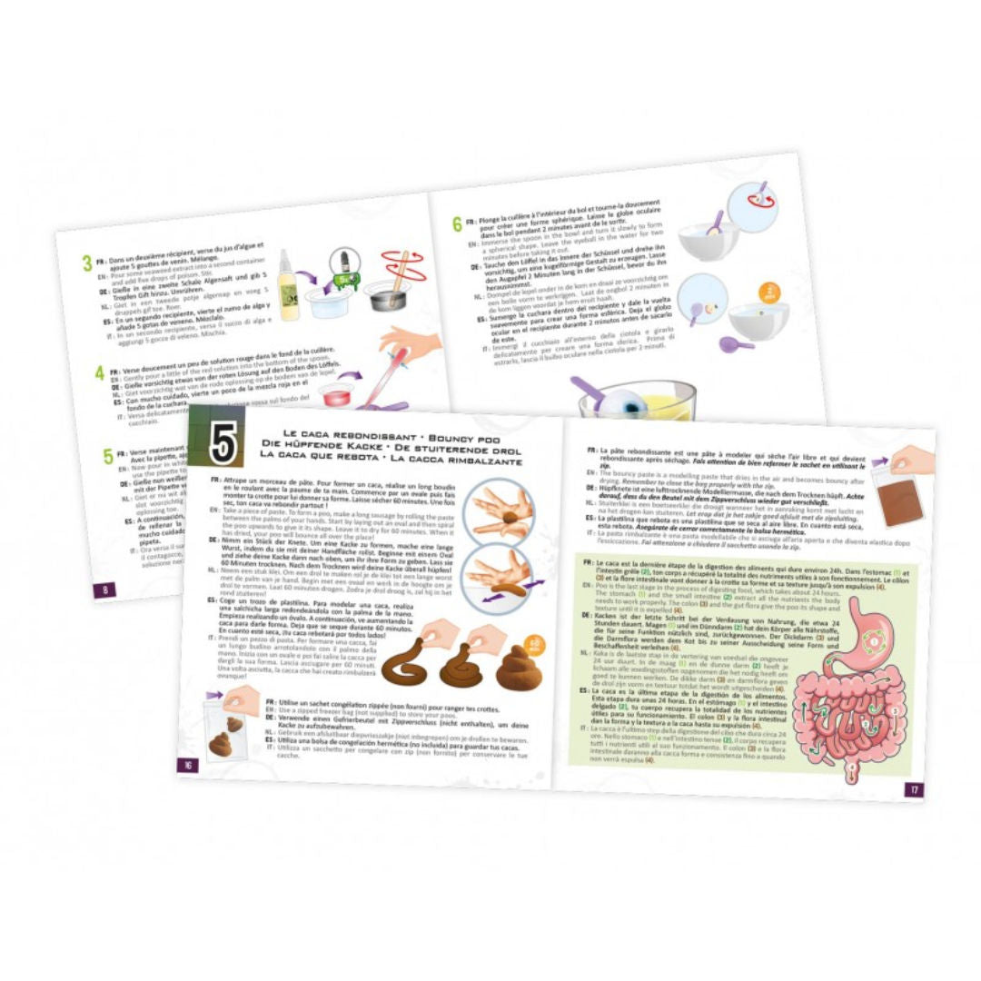 Buki France Mini Lab Yucky Science Kit, (6 Experiments)