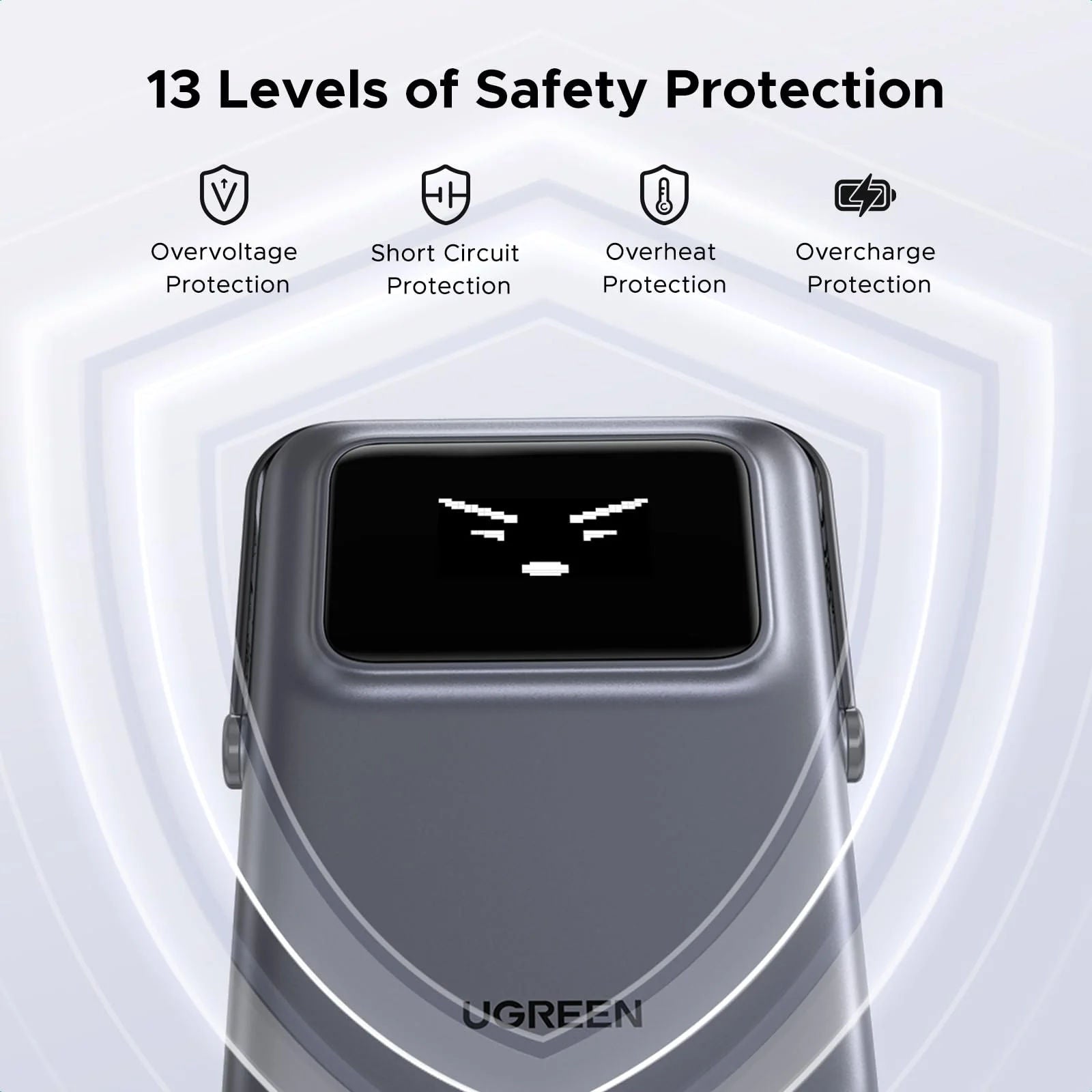 UGREEN PB572 10000mAh Magnetic Wireless Power Bank with 20W USB-C Fast Charging and Foldable Stand