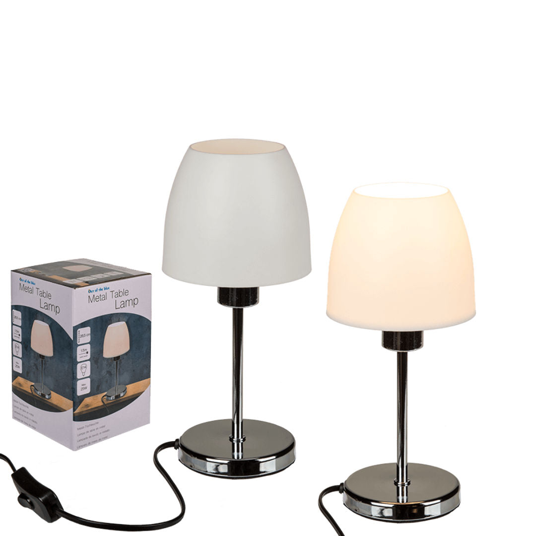 The Blue Silver Metal Table Lamp II, 26.5cm