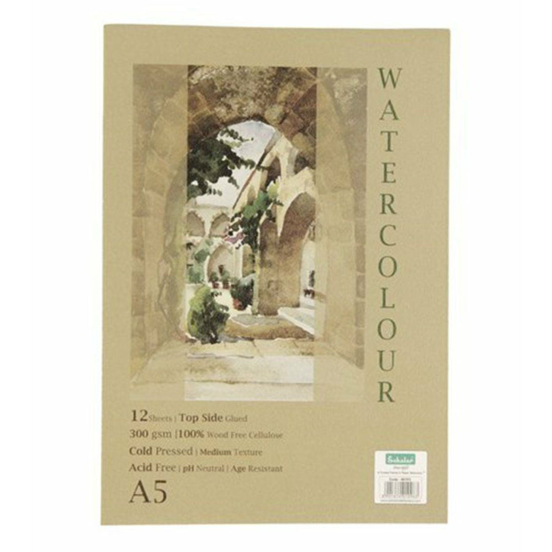 Scholar A5 Watercolour Paper, 300gsm, 12 Sheets