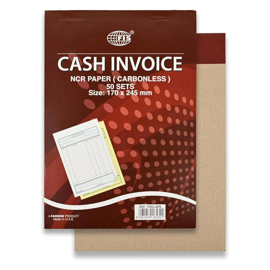 FIS Cash Invoice NCR Book, 50 Sheets