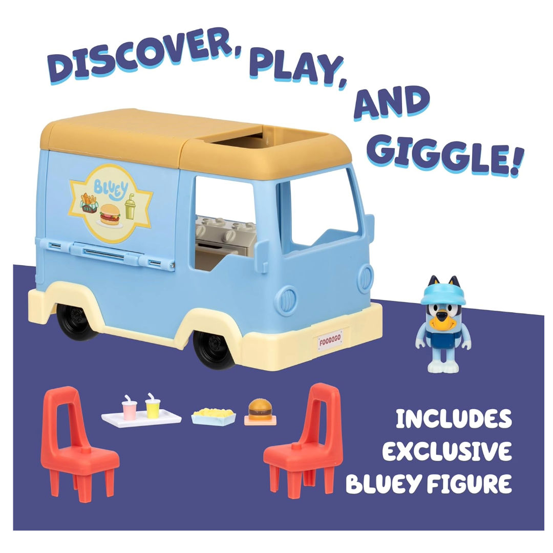 Bluey Lets Play Chef Series 13 Bluey's Food Truck Playset (7.6cm), 3+ years