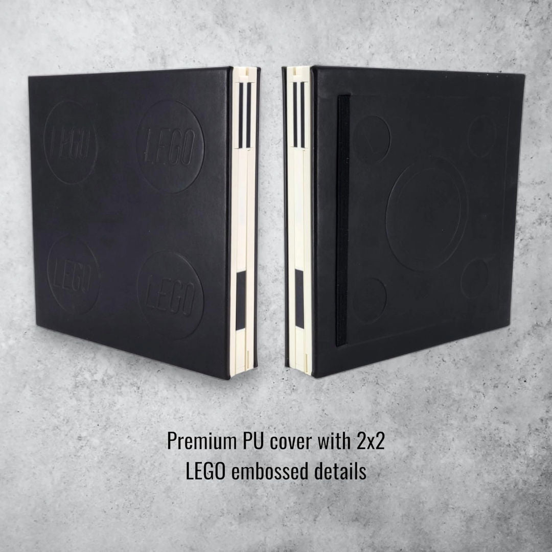 LEGO Locking Dotted 192 Pages, Hardcover Notebook with Gel Pen, For Age 6+ Years