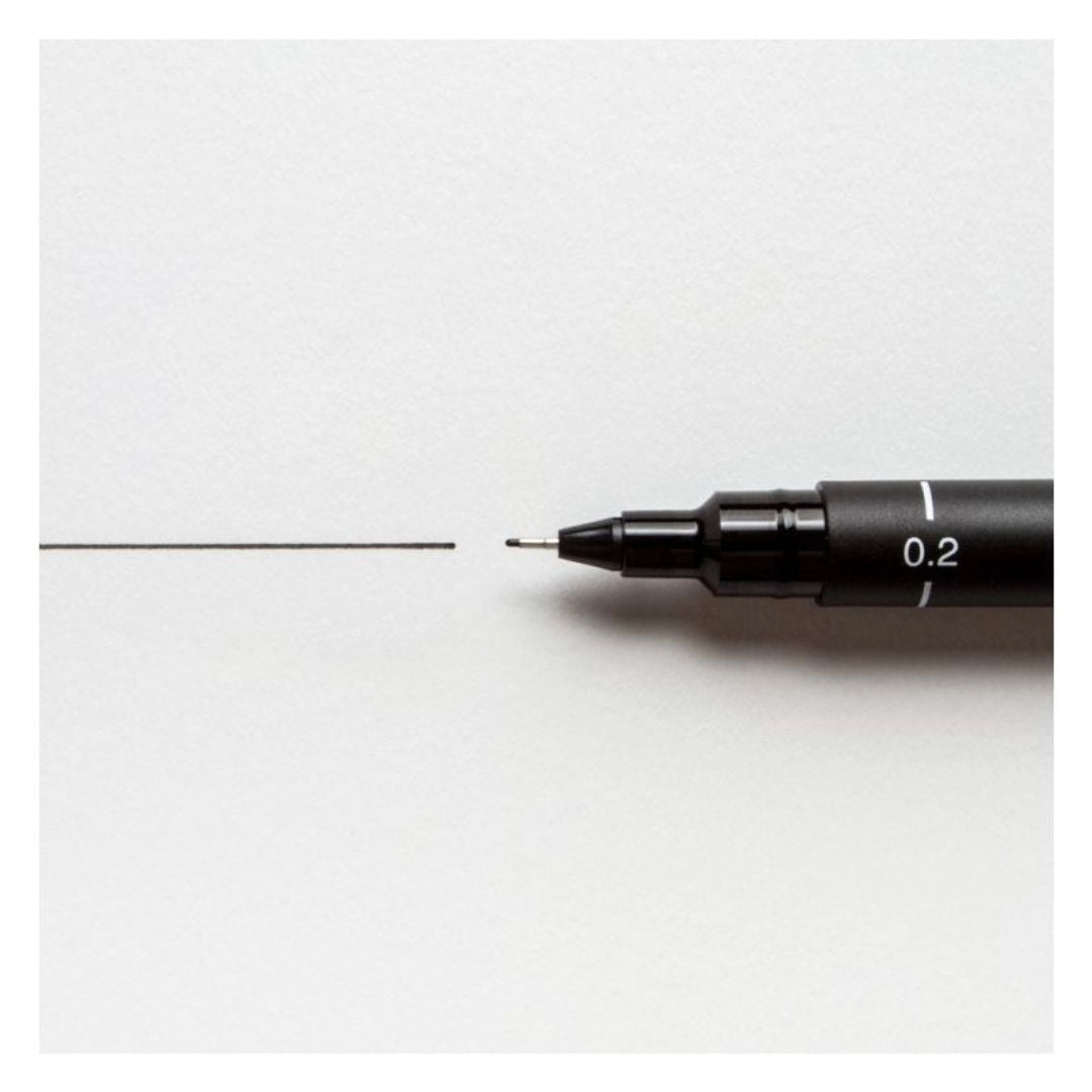 MITUBISHI Uni Pin Fine Line Drawing Pen, 200 Series, 0.2–0.8mm