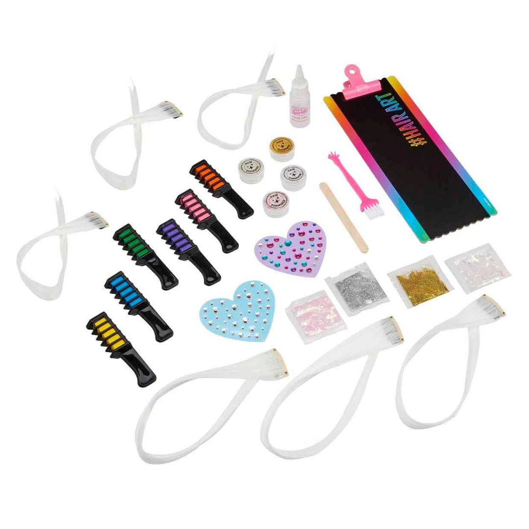 Cra-Z-Art Shimmer ‘n Sparkle Deluxe Color FX Hair Extensions Studio Kit, 8+ Years