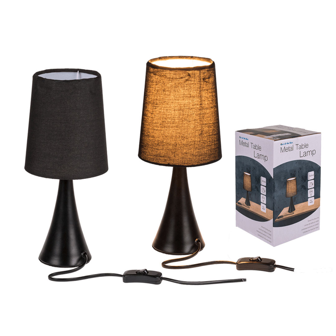 The Blue Metal Table Lamp Black Color, 57/3016