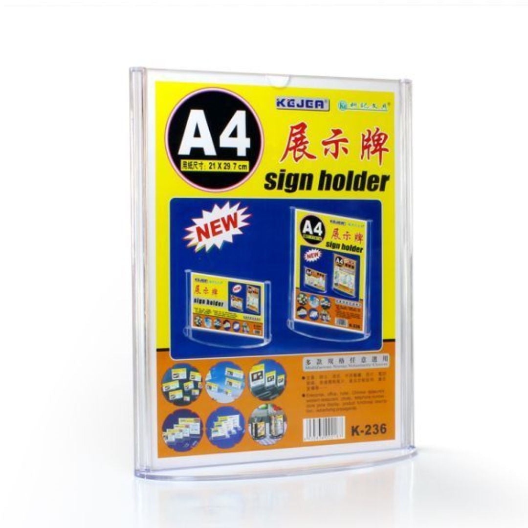 RSC Kejea Acrylic Sign Display Stand