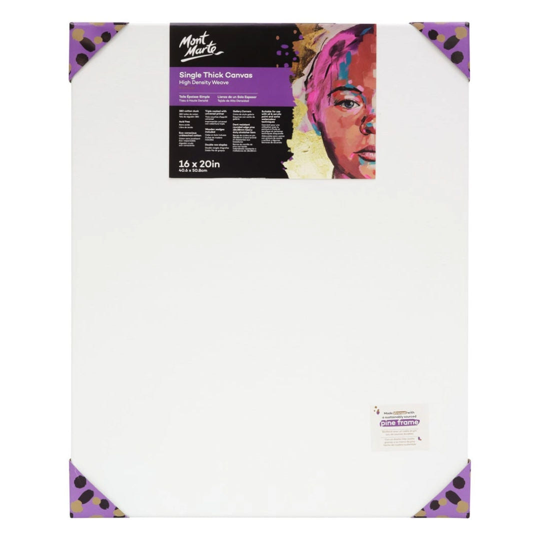 Mont Marte Single, Thick CANVAS Premium Board