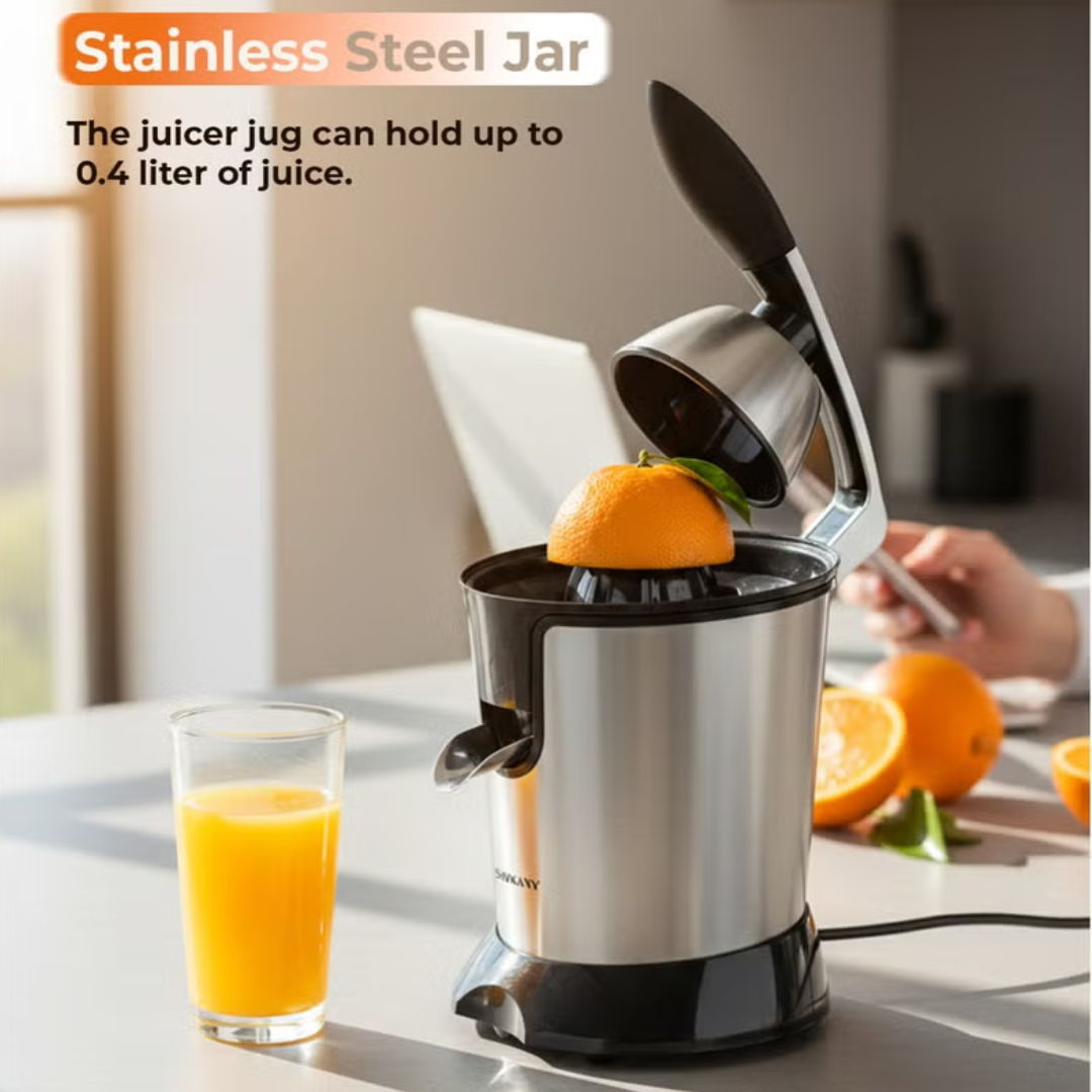 RSC Sokany 350W Citrus Juicer Electric Juicer for Orange & Lemon, JE-651E, P24-337