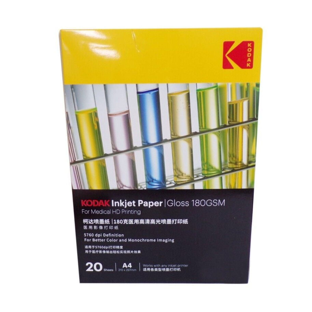 Kodak A4 Gloss Photo Medical Hd Paper 180Gsm 20sheets
