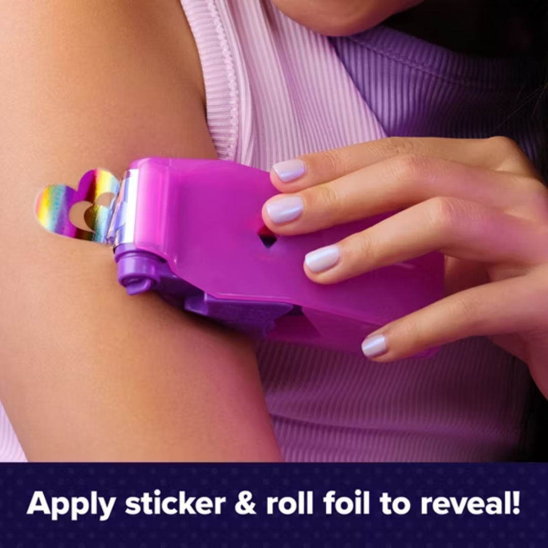 COOL Maker SHIMMER ME BODY ART, Roll-On Foil Tattoos Set