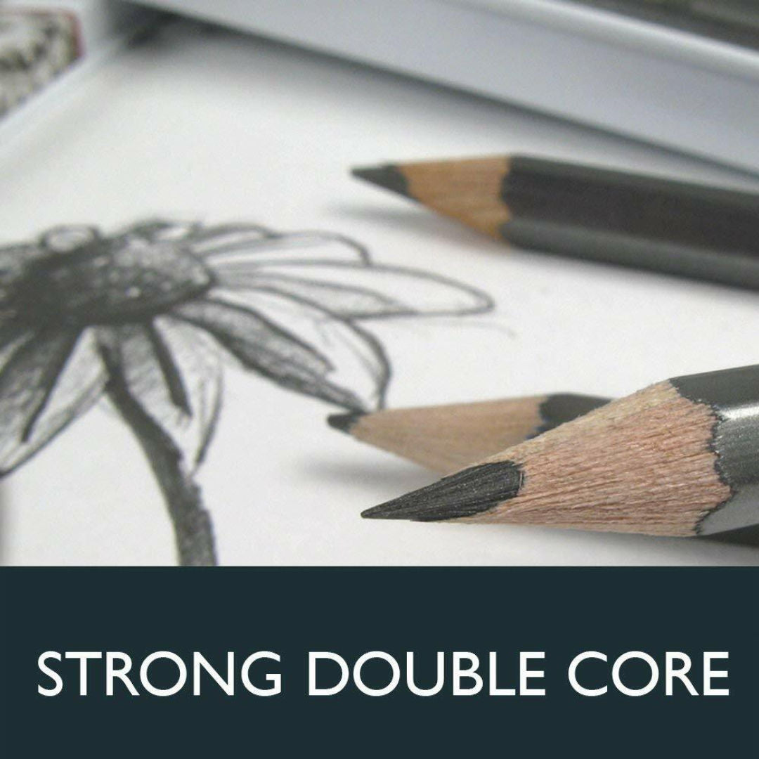 Derwent Graphic Pencils Medium 1x4 Blister Set, 39004