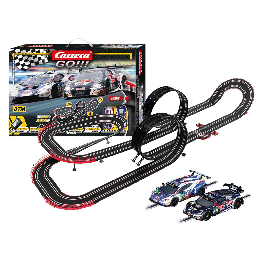 Carrera GO!!! DTM Speed Giants Slot Cars Racing Track Set 8.9m, 6+ years