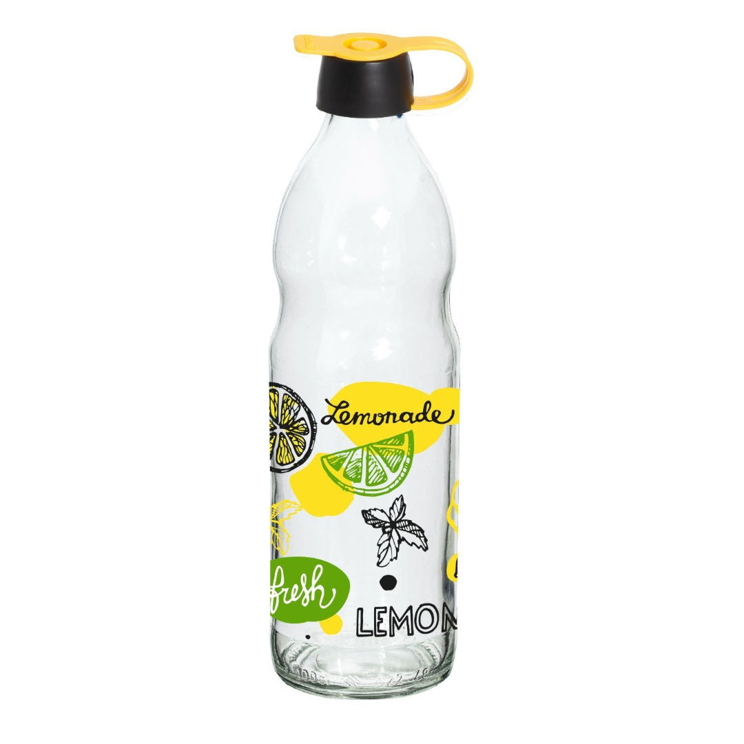 Herevin Decorated Patterned Glass Carafe, 1L