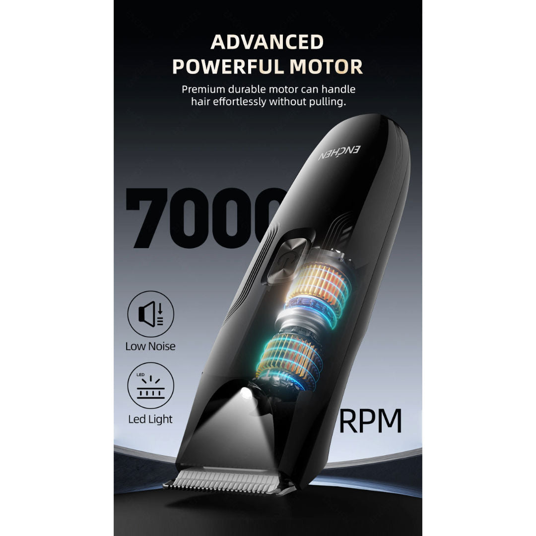 ENCHEN Spark 3 Cordless Body & Groin Hair Trimmer, Waterproof, 4 Guide Combs, USB Rechargeable