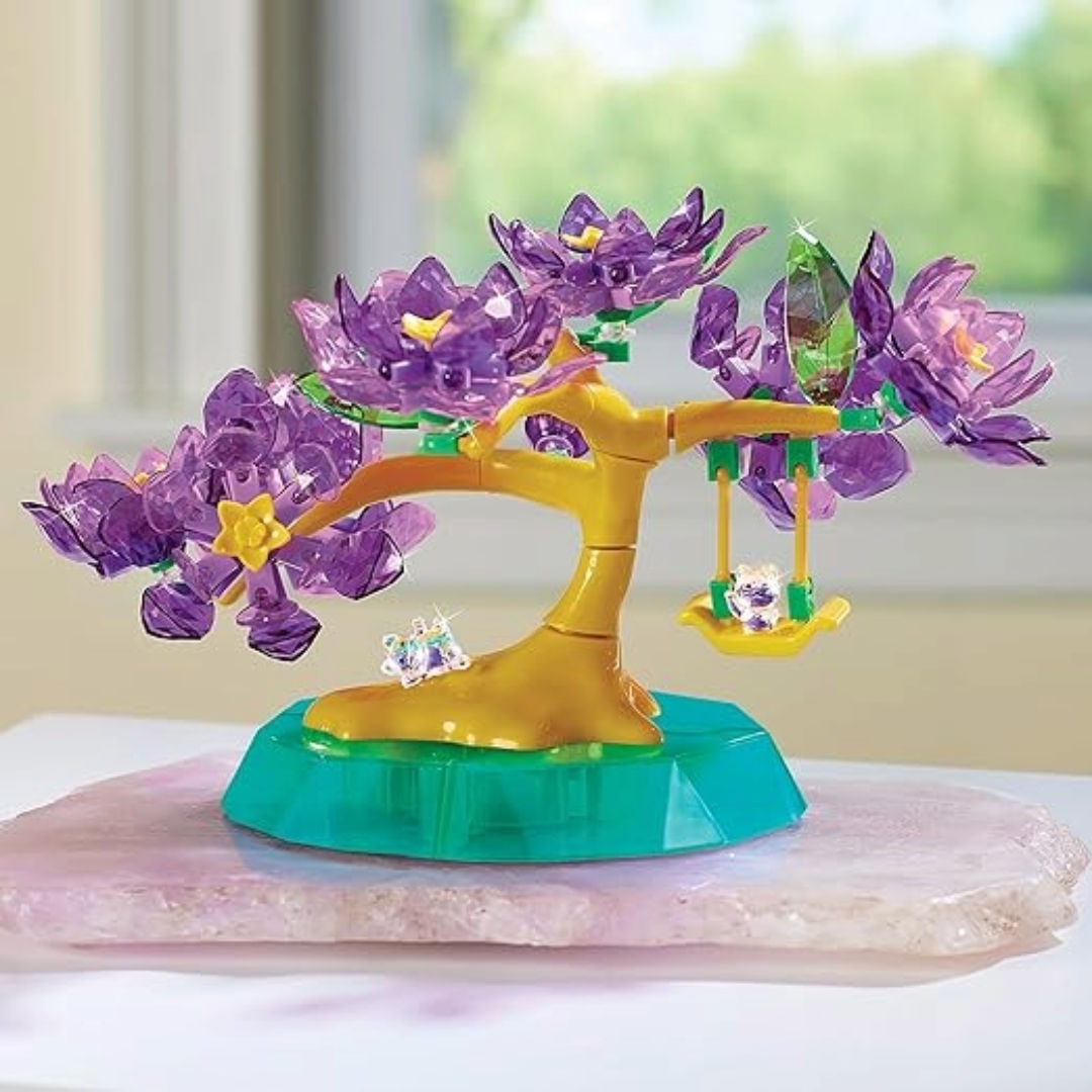 Cra-Z-Art Rose Art Crystal Gem Blossoming Bonsai Activity Kit, 240+ Pieces, Children Age 8+