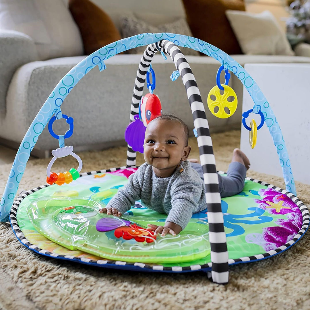 Baby Einstein Sea Floor Explorers 2-in-1 Water Mat Play Gym,  Ages Newborn and Up