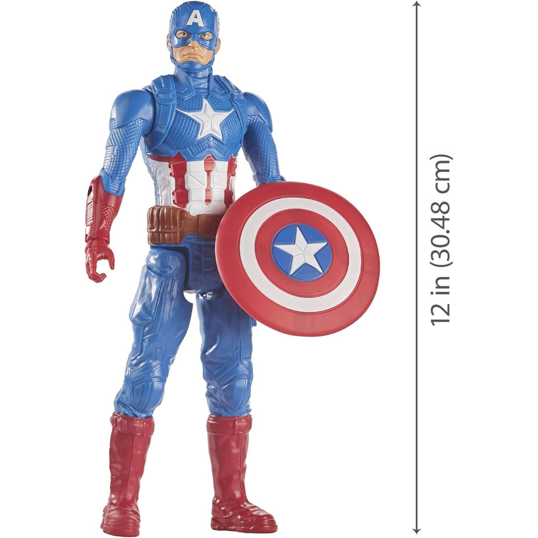 Avengers Titan Hero Blast Gear Captain America Figure, 30cm
