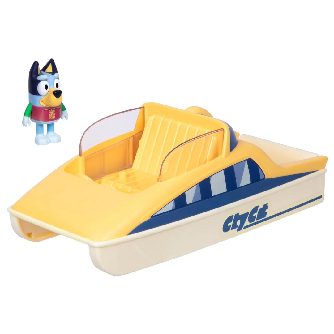 Bluey Series 13 Color-Change City Cat Motor Boat Playset (6.35cm), 3+ years