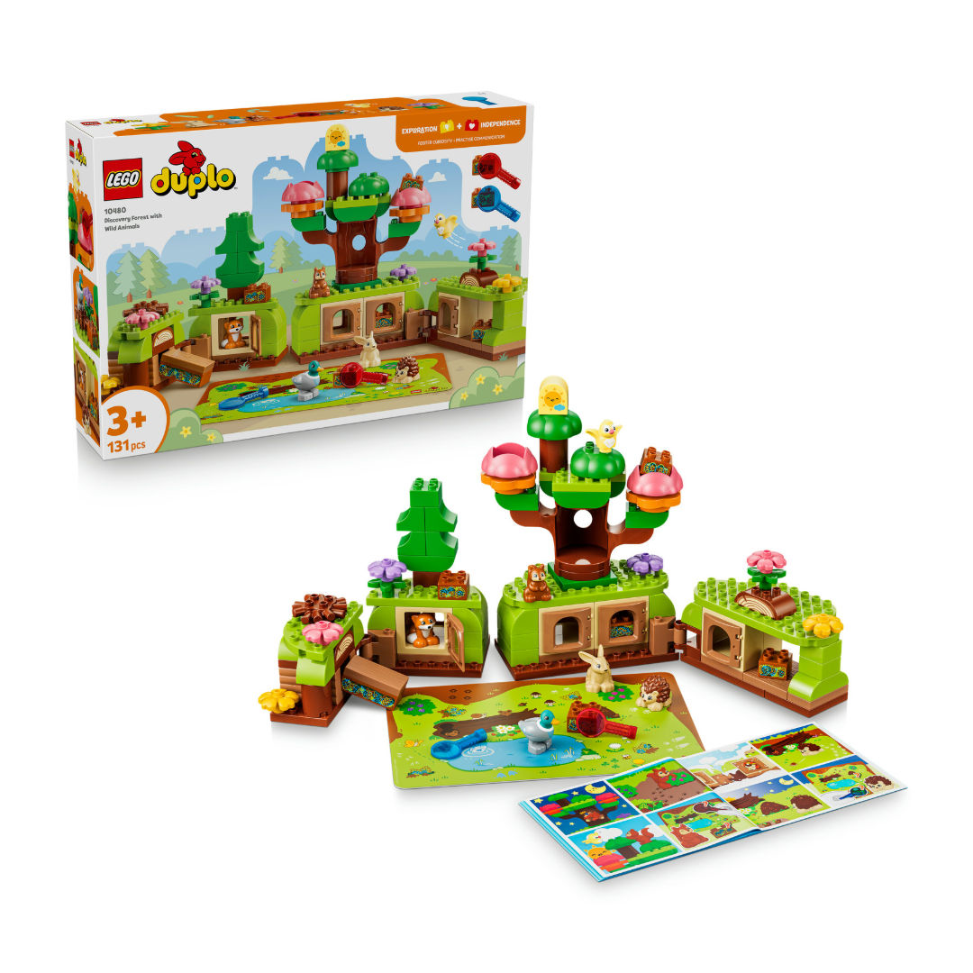 LEGO DUPLO Discovery Forest With Wild Animals Building Set, For Age 3+ Years