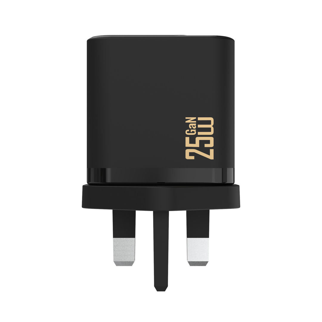 DUDAO A26TUK Dual Port USB-A and Type-C Home Charger, 25W, Black