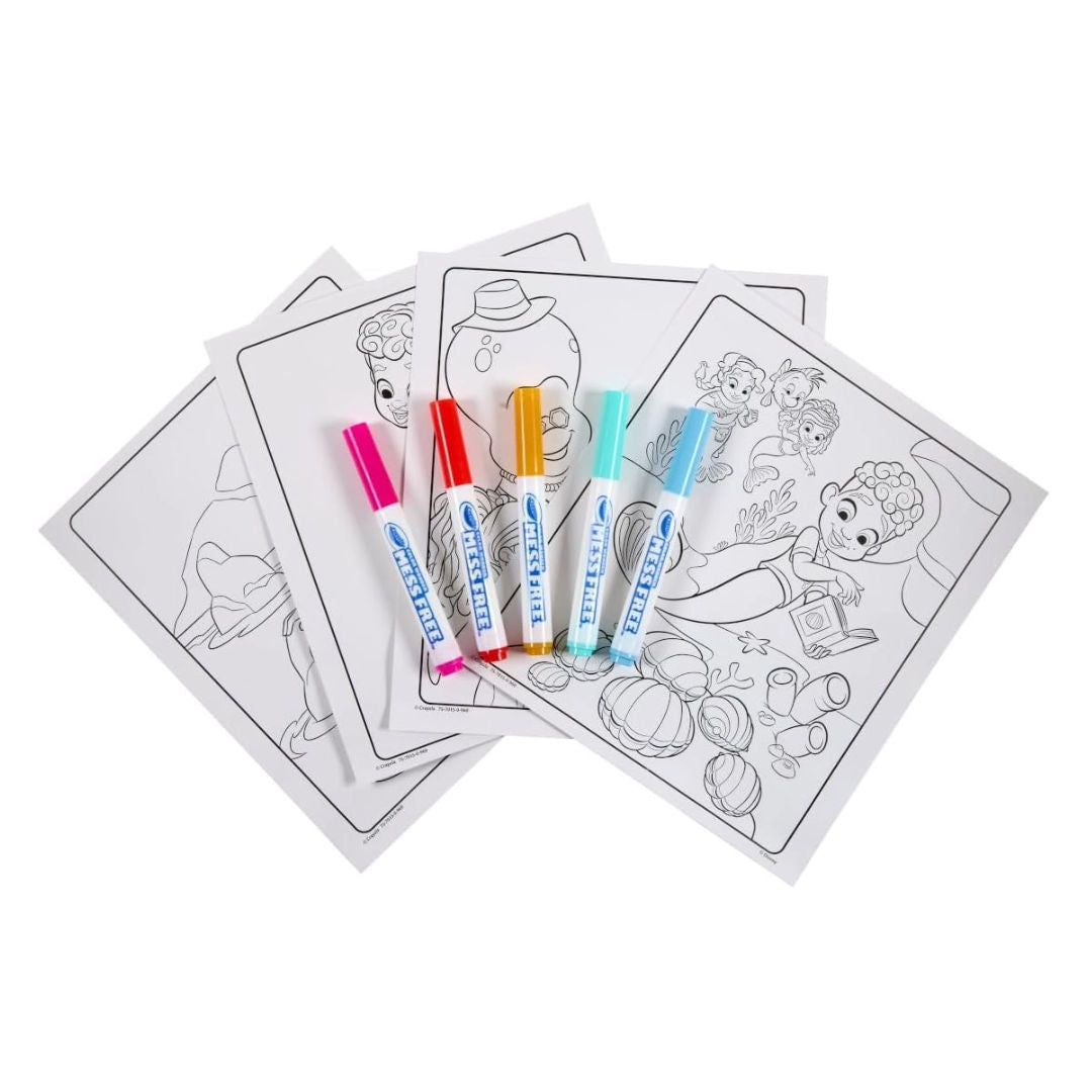 Crayola Disney Junior ARIEL Color Wonder Mess Free Coloring Foldalope Set