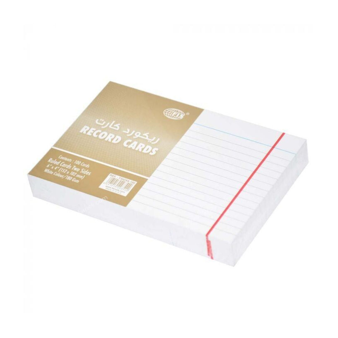FIS Record / Index Cards, 240gsm, White