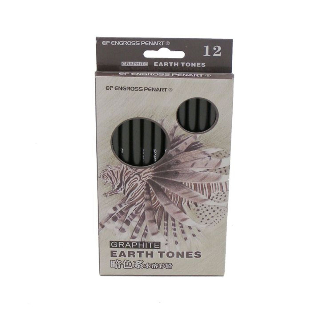 RSC Graphile Earth Tones Pencil, 12pcs