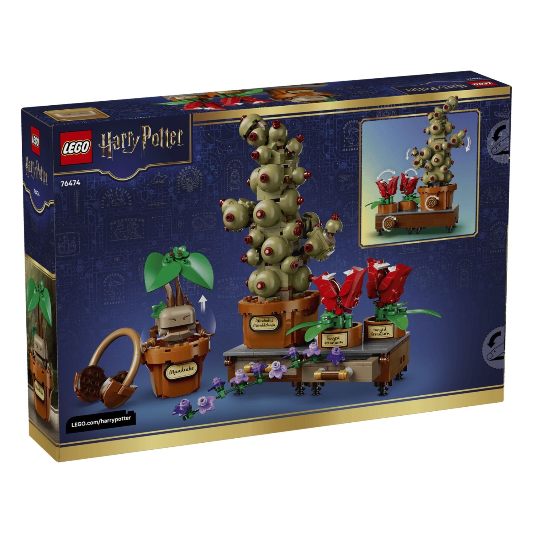 LEGO Harry Potter 76474 Hogwarts Herbology Plants Building Toy Set, 817 Pieces for Girls and Boys Ages 12 Years and Above